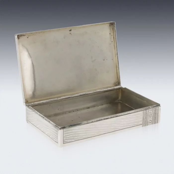 Imperial Russian silver cigar box