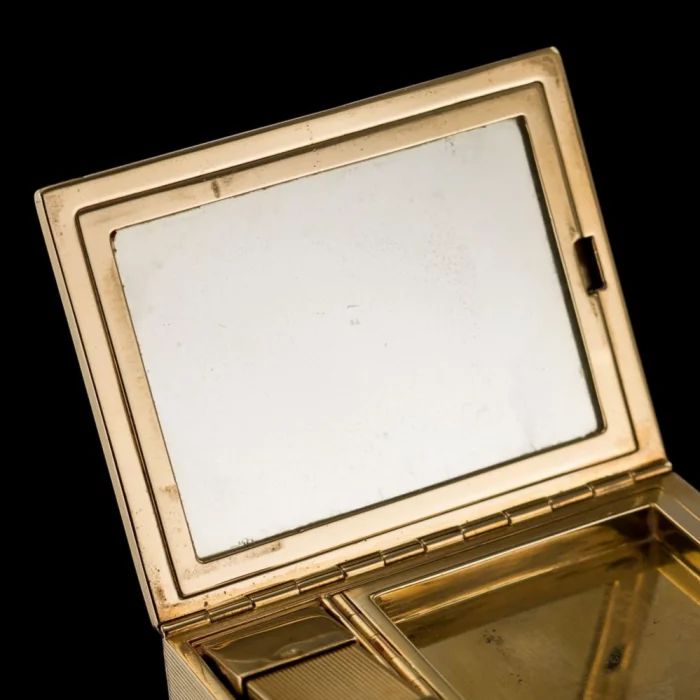 Золотая коробочка Tiffany Art Deco