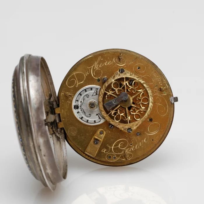 Pocket watch depicting an erotic scene. Duchêne a Geneve