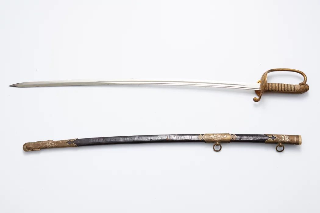 Japāņu jūras virsnieku zobens K-Gunto 1883. gg