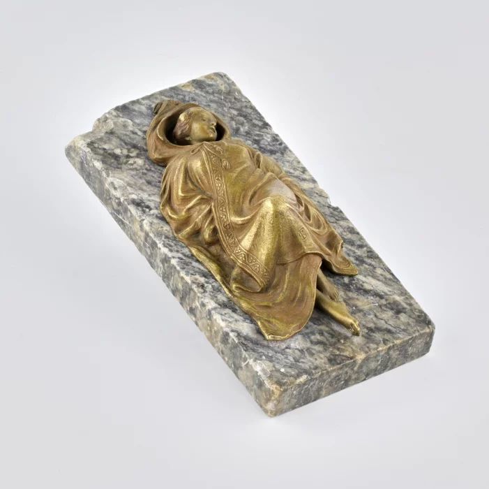 Miniature erotique en bronze. 