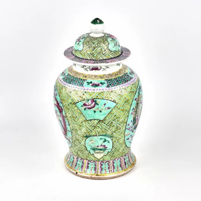 Vase chinois "famille verte". Guangxu 