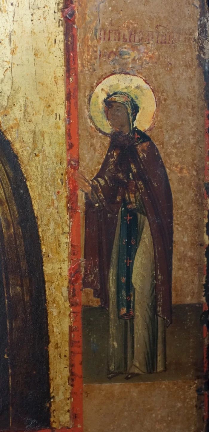Старинный старообрядческий образ Божией Матери "Тихвинская" Россия, Выга. XVII век. 