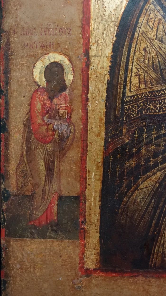 Ancient Old Believer Icon of the Mother of God "Tikhvin" Russia, Vyga. XVII century. 