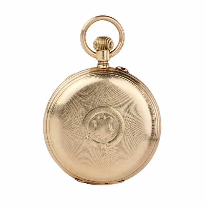 H. MOSER & Co. zelta kabatas pulkstenis, aptuveni 1900. gads 