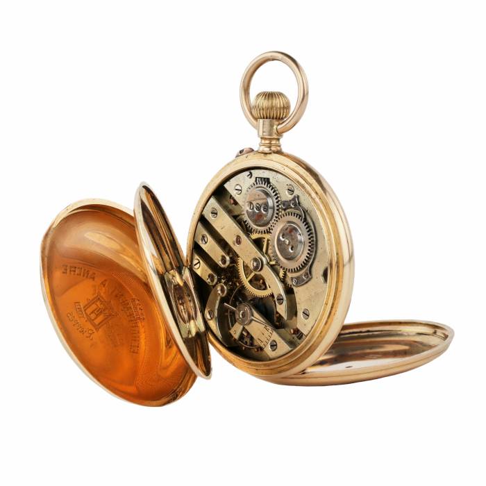 H. MOSER & Co. gold pocket watch, circa 1900 