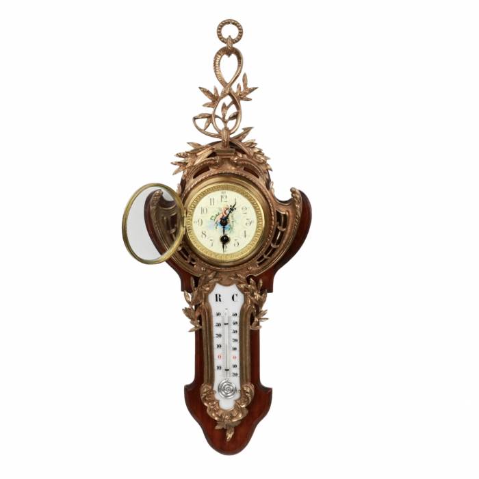 Thermometer clock .