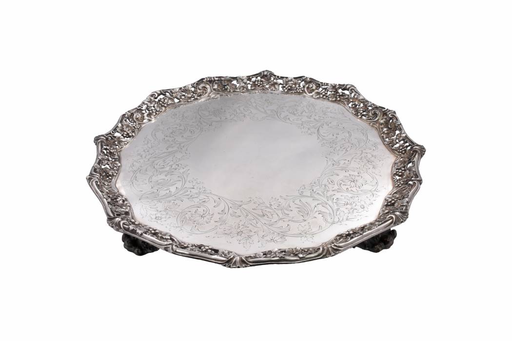 Silver service of 6 items. London, W. H. and John S. 1837-1851 