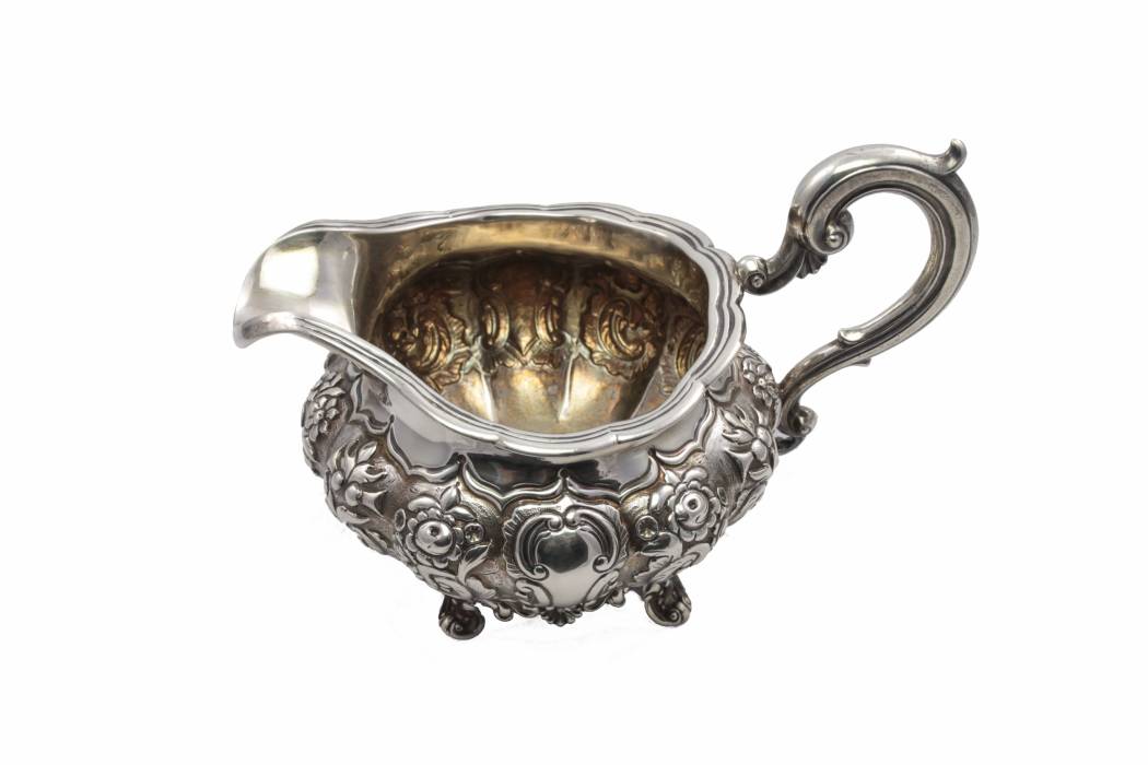 Silver service of 6 items. London, W. H. and John S. 1837-1851 