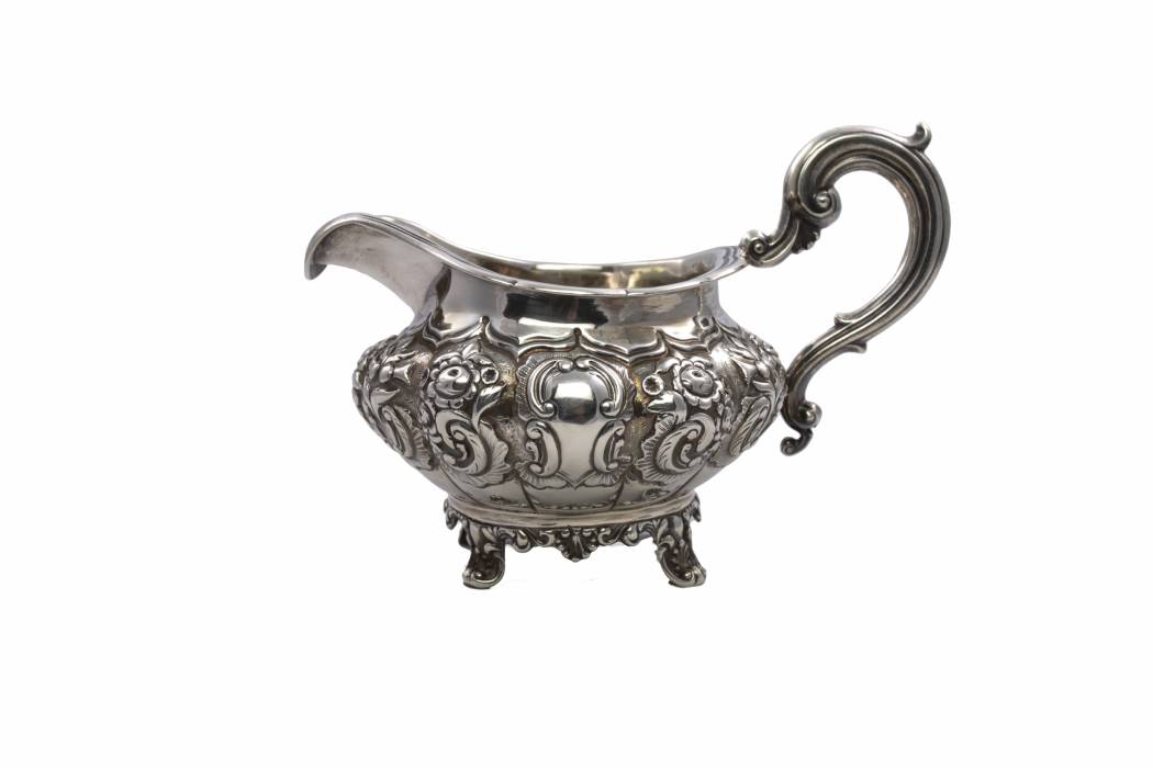 Silver service of 6 items. London, W. H. and John S. 1837-1851 