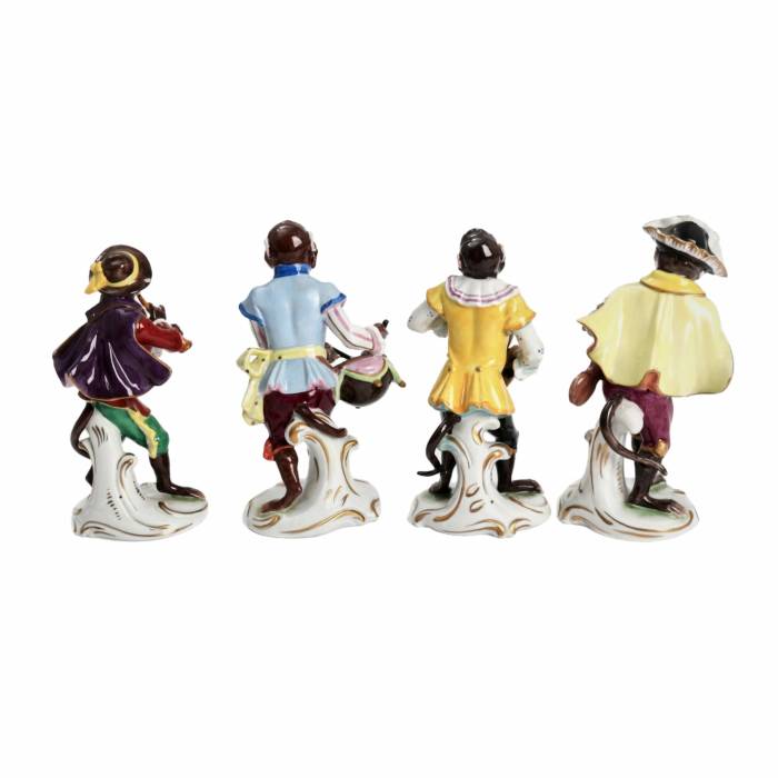 Porcelāna grupa Monkey Orchestra.