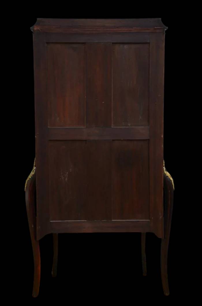 Louis XV style showcase with lacquered panels