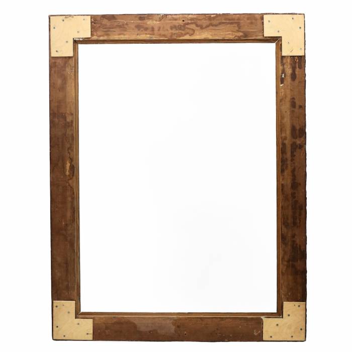 Art Nouveau wooden frame with floral motif. 