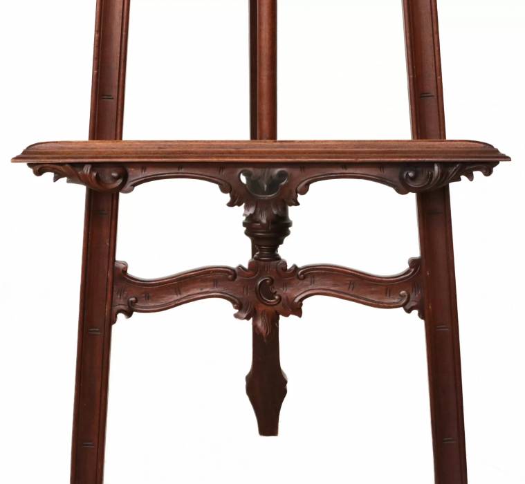 Easel, solid mahogany. 