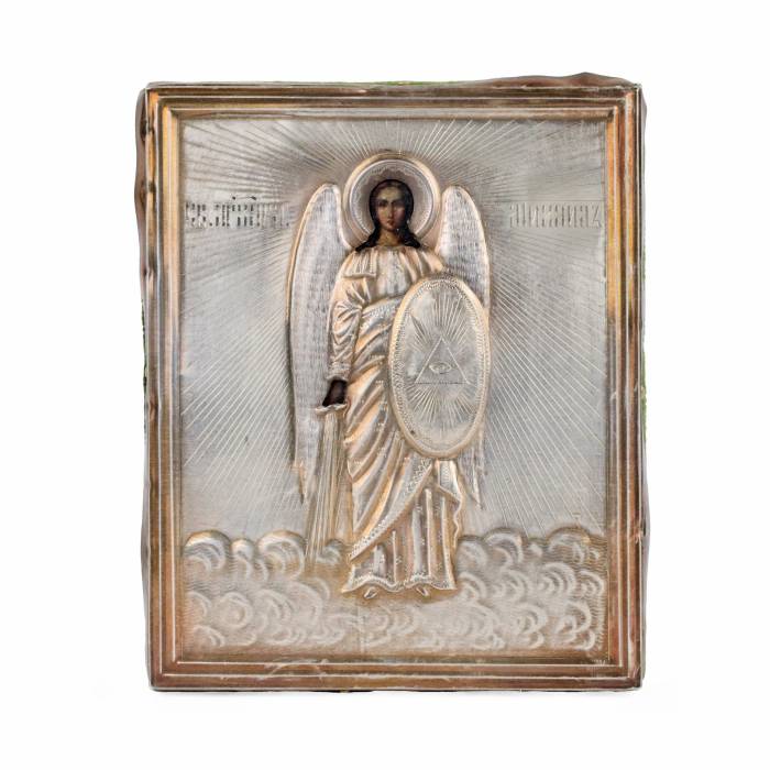 Krievu svēto Tatjanas un Erceņģeļa Miķeļa ikonas sudrabā. 