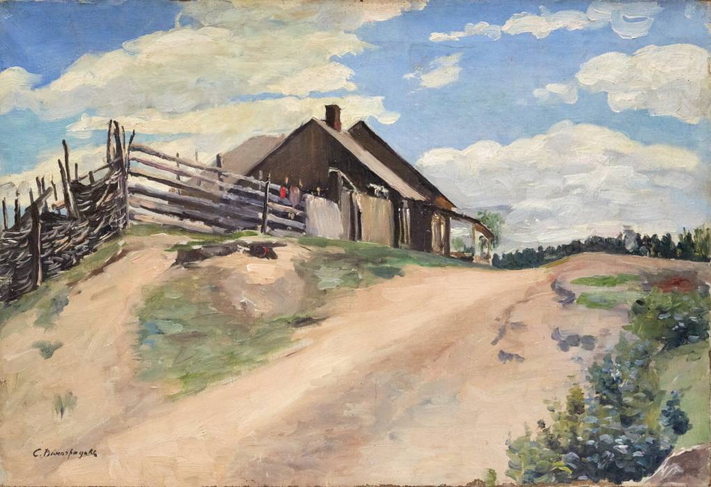 Peinture Zone rurale. Sergueï Arsenievitch Vinogradov (1869-1938). 