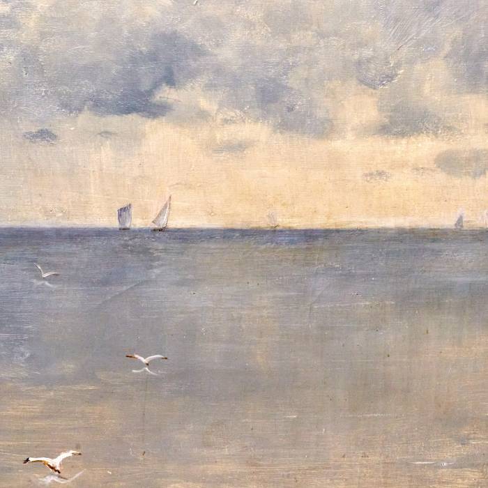 Carl Rosen. Paysage de la mer Baltique.
