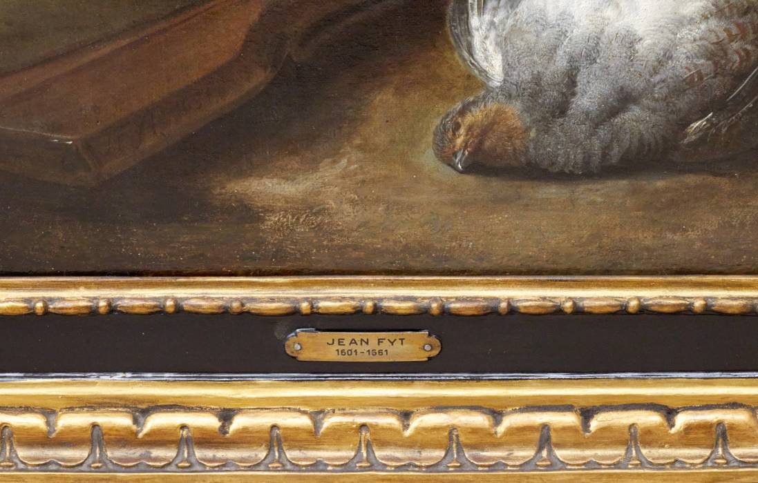 JAN FYT glezna Klusā daba ar suni1651. 
