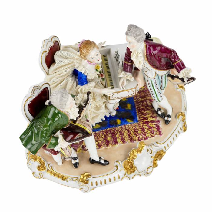 Unterweissbach. Scène de porcelaine Concert galant. 