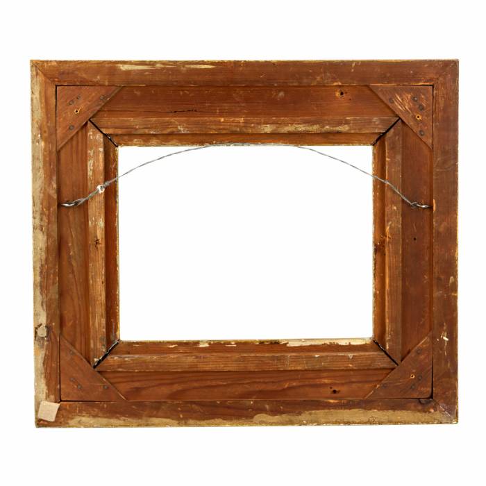 Gilded carved wooden frame.