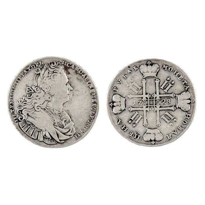 Rouble d`argent de Pierre II, 1728. 