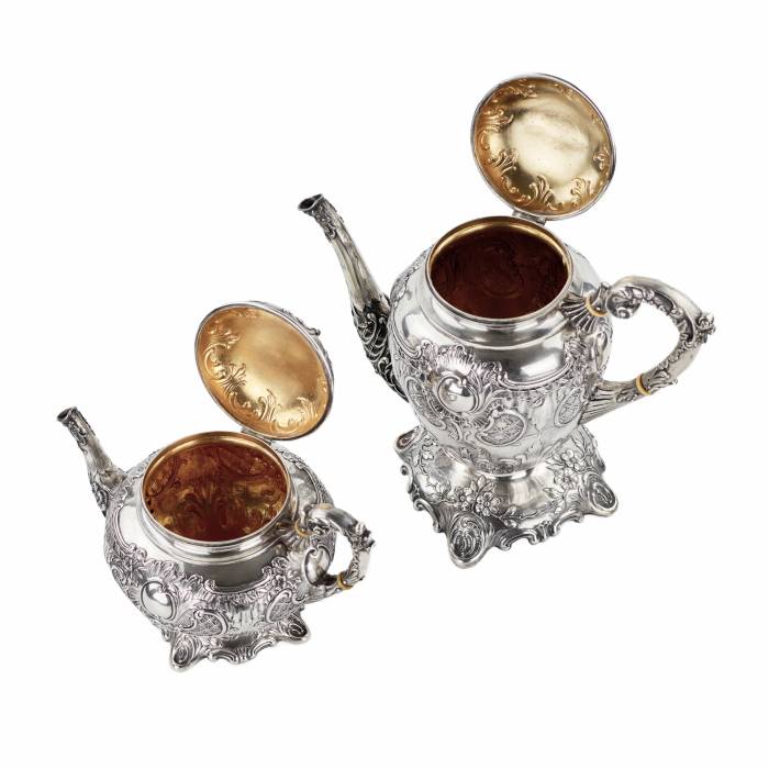 Complete, silver tea and coffee service. Poland. 1900 