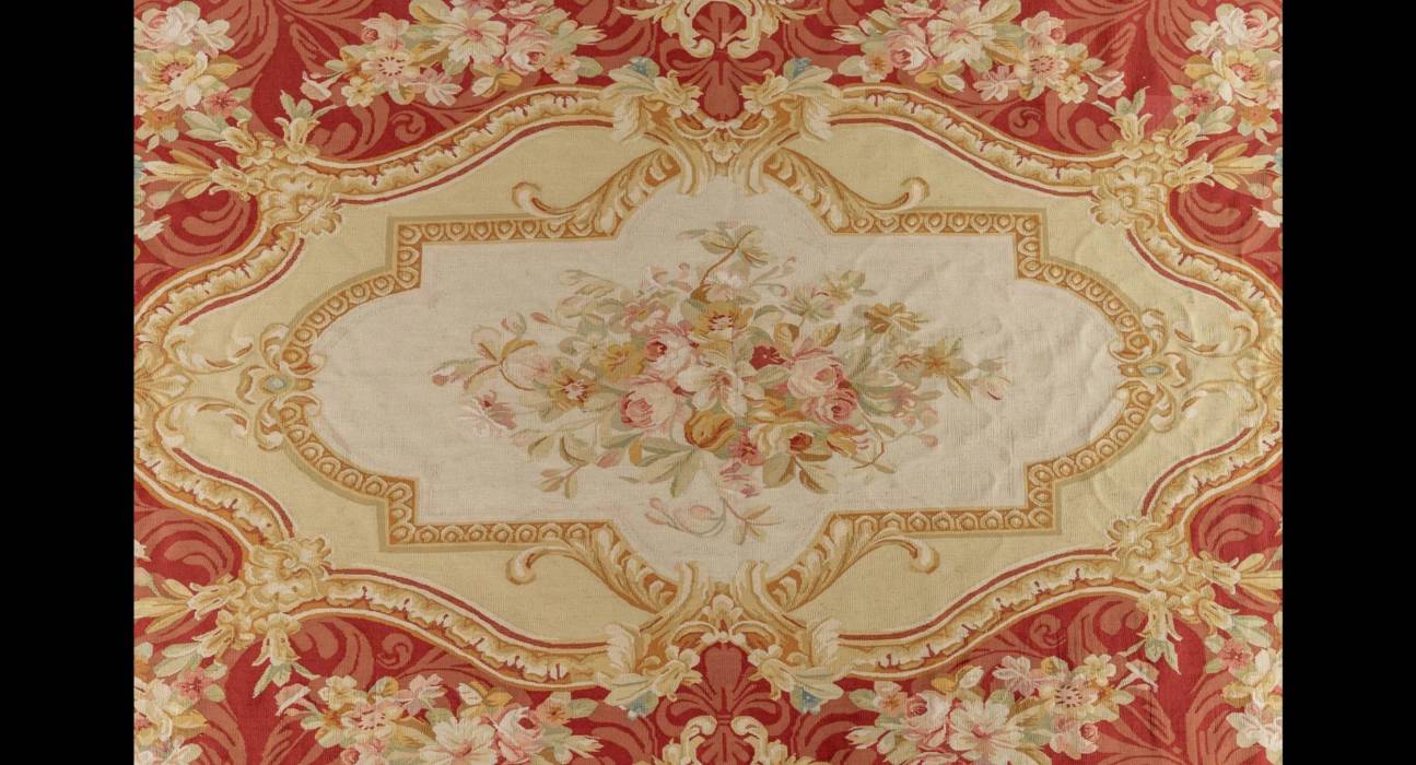 Exceptional, old Aubusson carpet from the 19th century. France. 