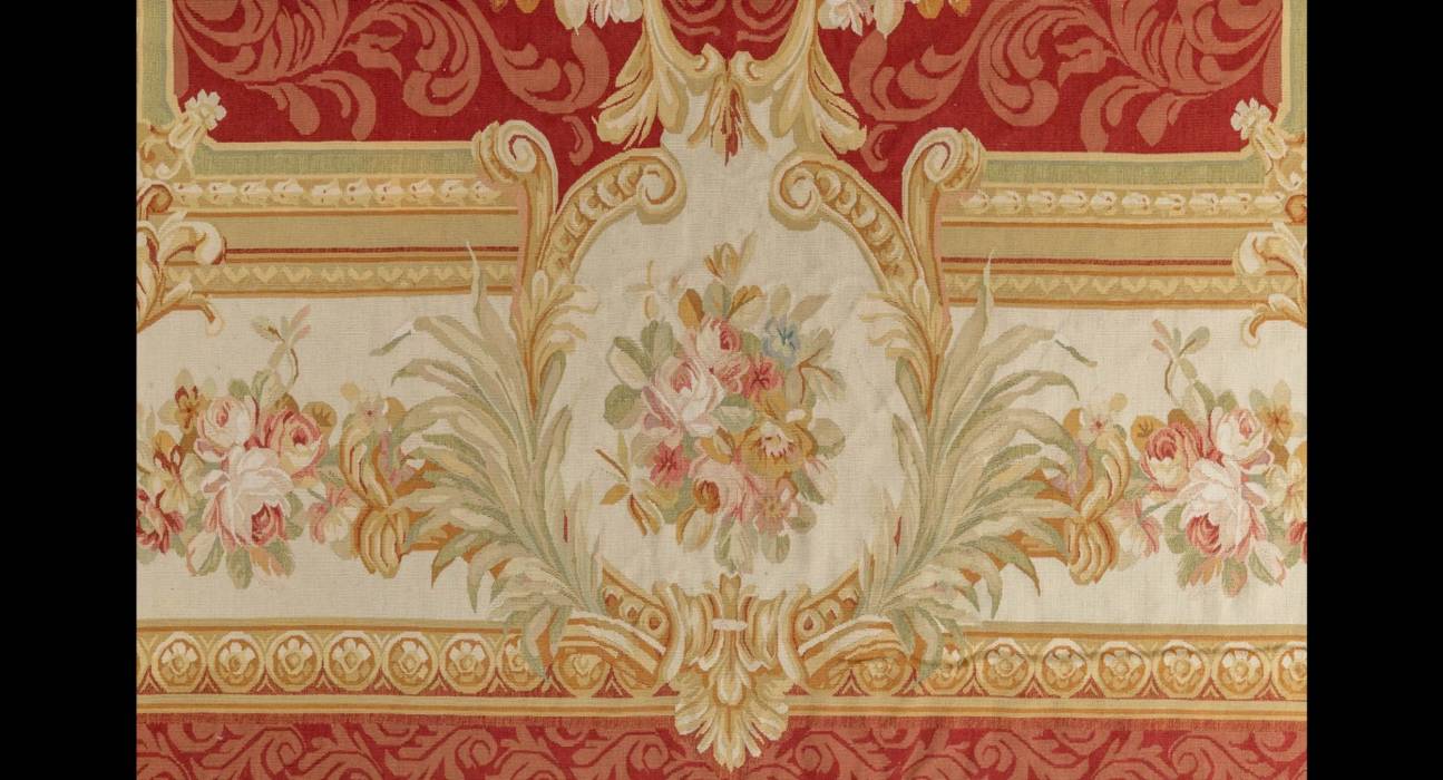 Exceptional, old Aubusson carpet from the 19th century. France. 