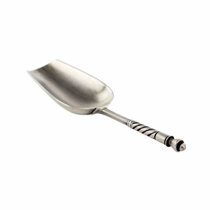 Spatule-cuillère à sucre en argent russe. Moscou. Le tournant des XIXe-XXe siècles. 