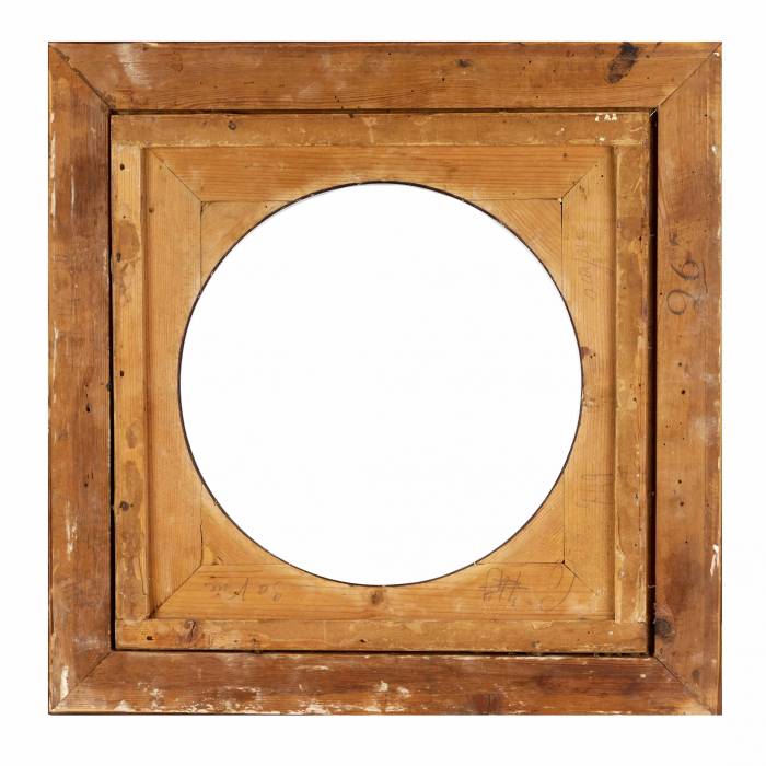 Frame with gilded brass decor 