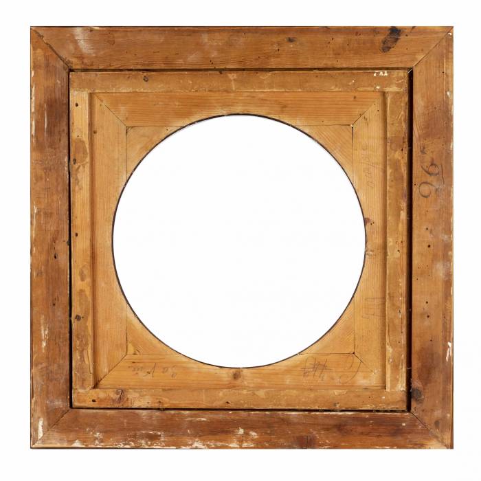 Frame with gilded brass decor 