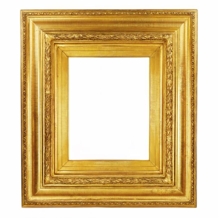Large, chic, gilded Napoleon III era frame. 