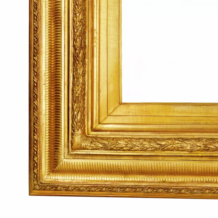 Large, chic, gilded Napoleon III era frame. 