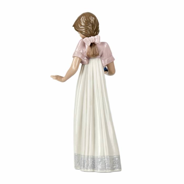 Cute figurine of a young lady with a burnt candle. Ladro, 1991 