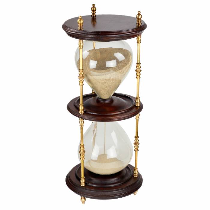 Large, hourglass, late 19th century. 