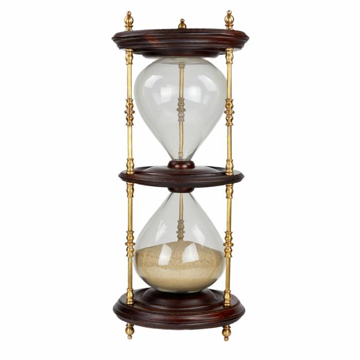 Large, hourglass, late 19th century. 