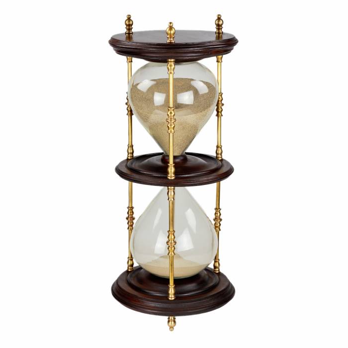 Large, hourglass, late 19th century. 