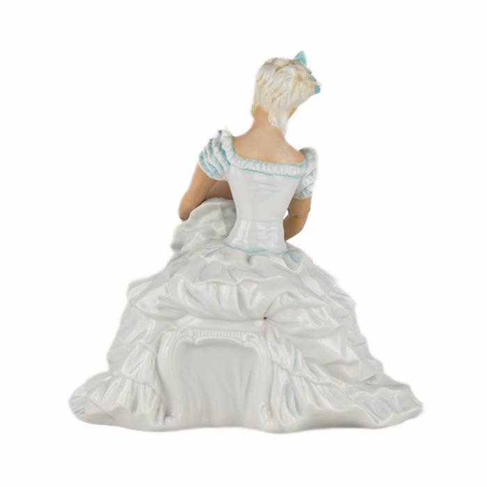 Porcelain figurine. Ballerina. Unterweissbach. Germany. 1950-1960s 