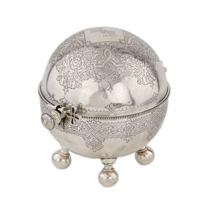 Silver device for caviar - Ikornitsa, St. Petersburg 1877-1891