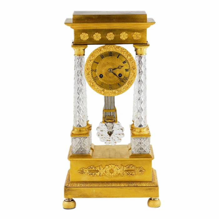 Ampīra stila kamīna pulkstenis. Parīze.apmēram 1830. gads. 