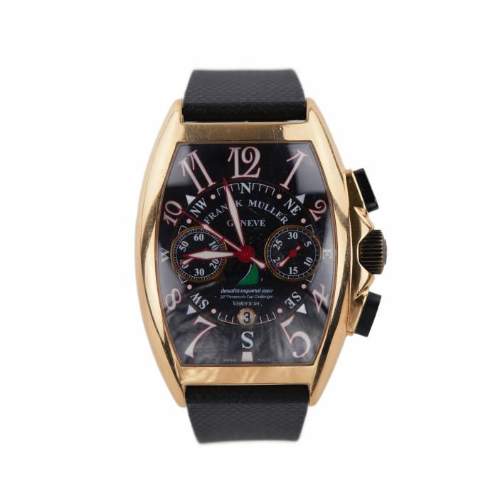 Gold wrist watch by Franck Muller. Master of Complications. 