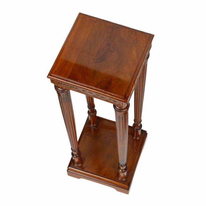 Wooden console made of solid walnut in Art Deco style. Early 20th century. 