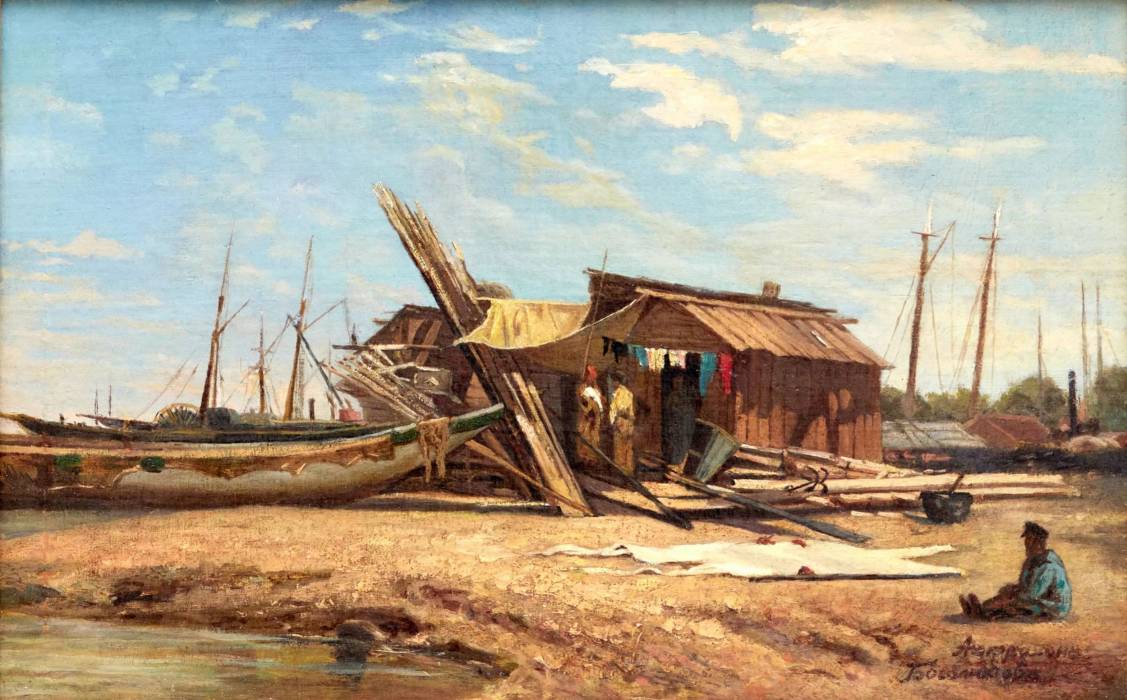 ALEXEY PETROVITCH BOGOLYUBOV (1824-1896). Astrakan. Amirauté. 