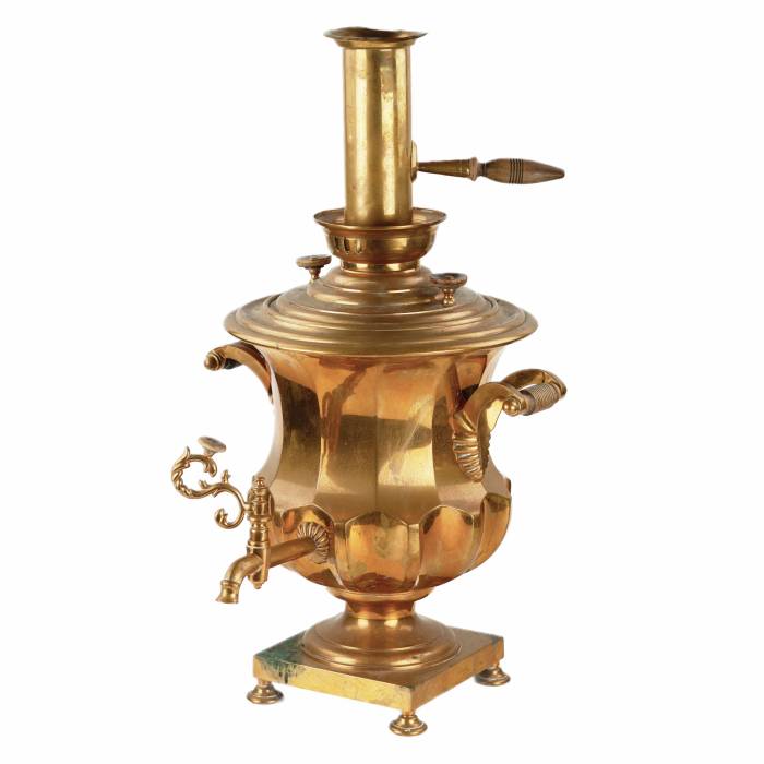 Russian samovar crater with edges. Russia. 19th century. 