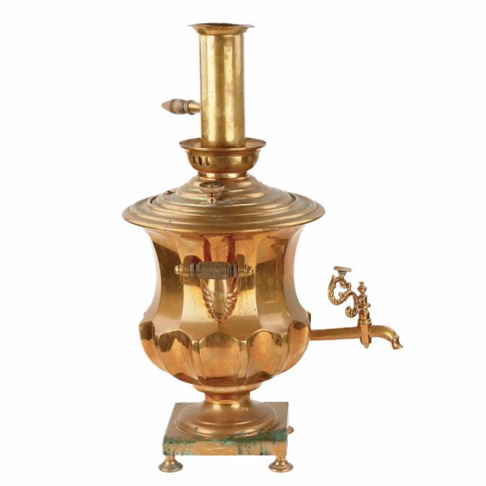 Russian samovar crater with edges. Russia. 19th century. 