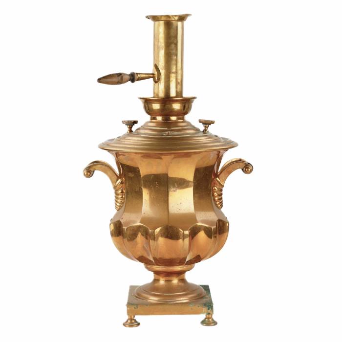 Russian samovar crater with edges. Russia. 19th century. 