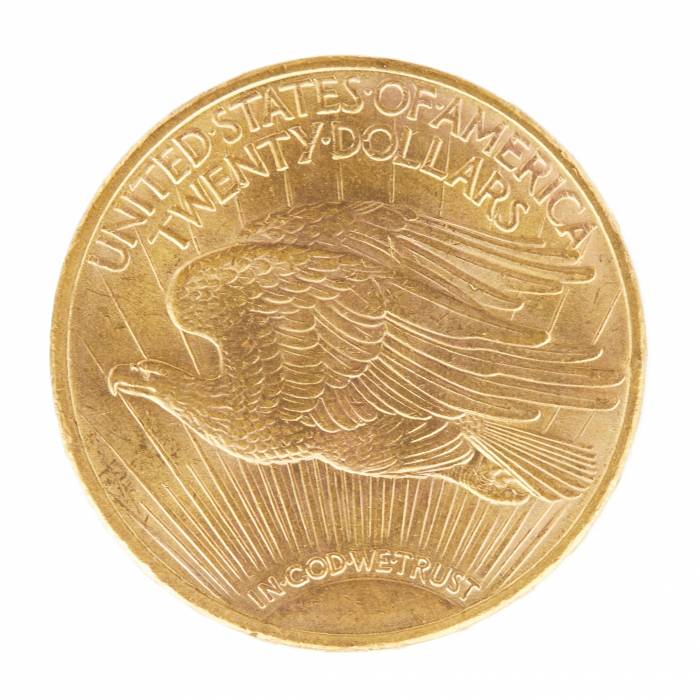 Pièce d`or de 20 dollars americains, Liberty, 1914, SAN FRANCISCO 