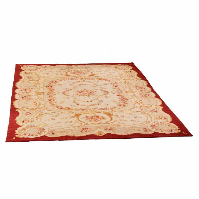 Tapis français du XIXe siècle de style Aubusson. 