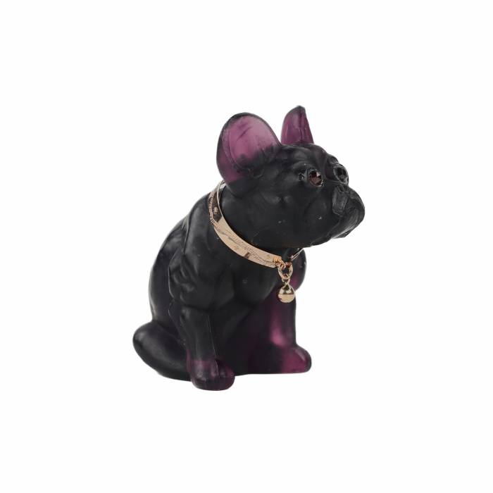 Imperial Glass Factory, miniature French Bulldog. 