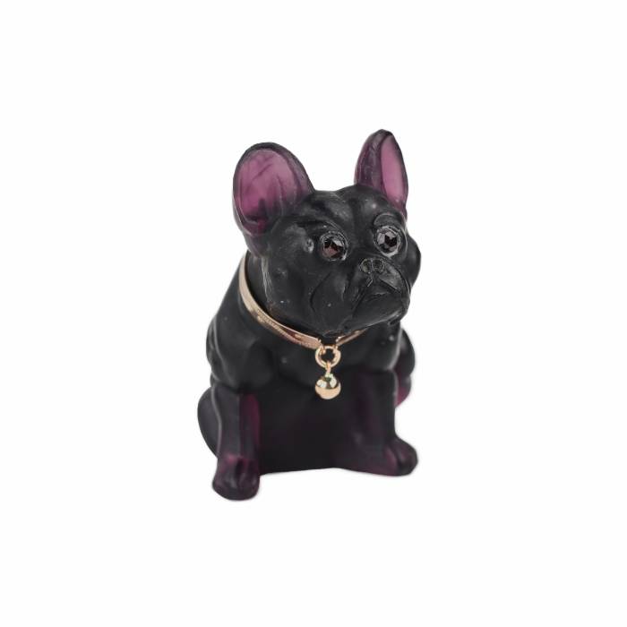 Verrerie Imperiale, miniature Bouledogue Français. 